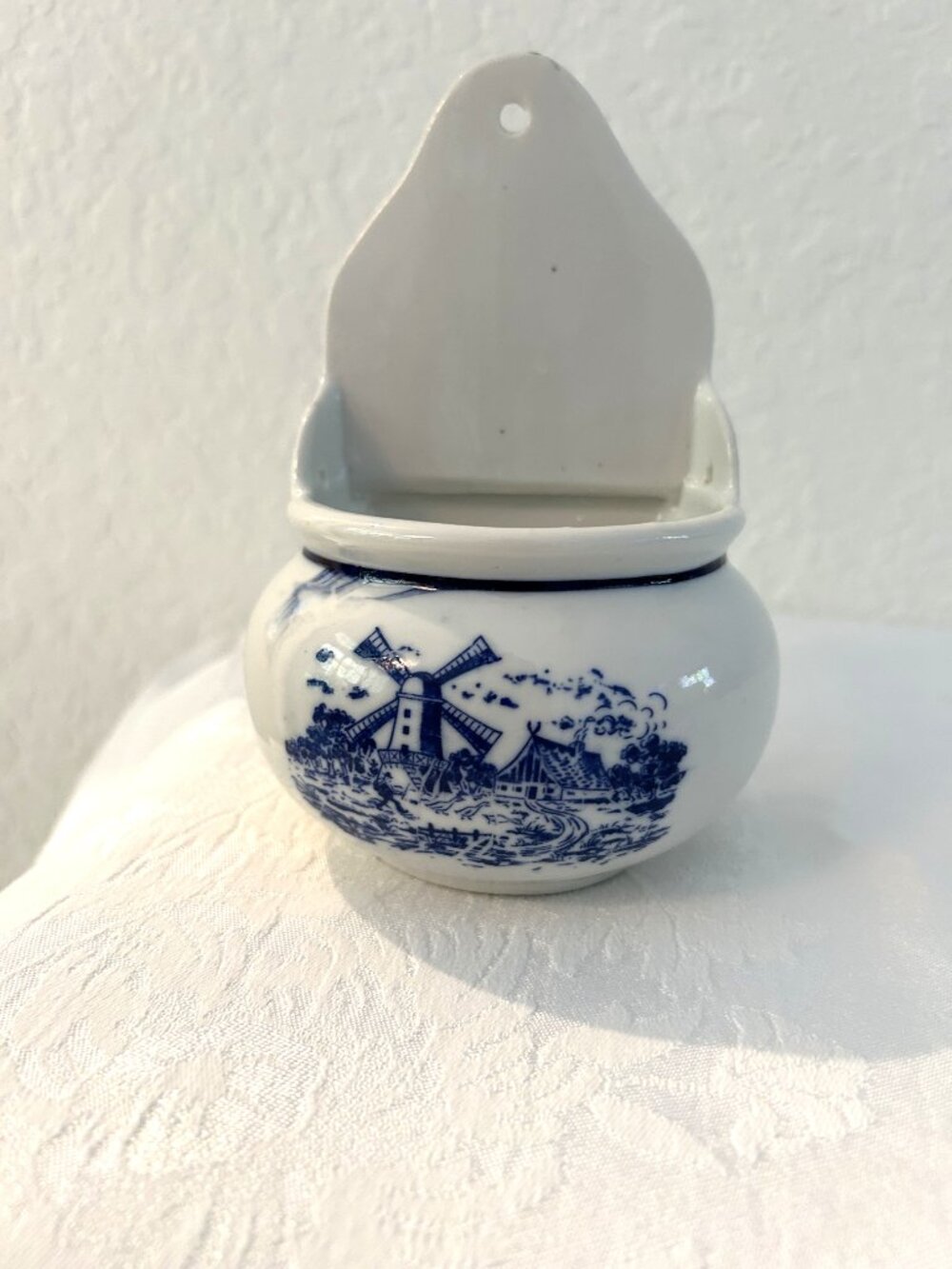 Vintage Delft Design Ceramic Wall Pocket